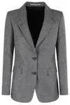 Tagliatore Parigi Met154 Button Blazer In Gray