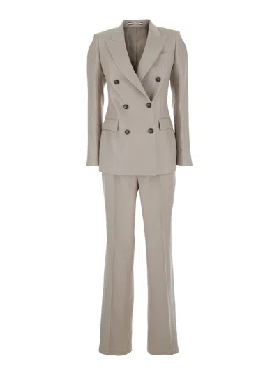 Tagliatore Parigi Pant Suit In Beige
