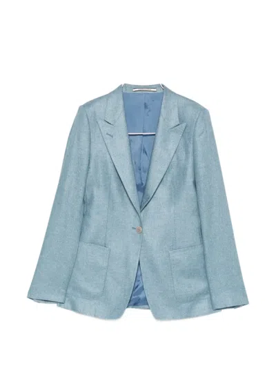 Tagliatore Parigi Pocket Blazer In Blue