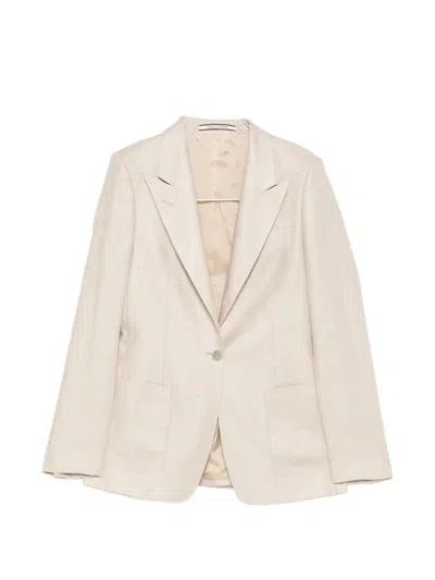 Tagliatore Parigi Pocket Blazer In Neutral