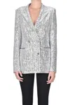 Tagliatore Parigi Sequined Blazer In Gray