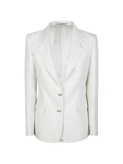 Tagliatore Parigi Single-breasted Blazer In White