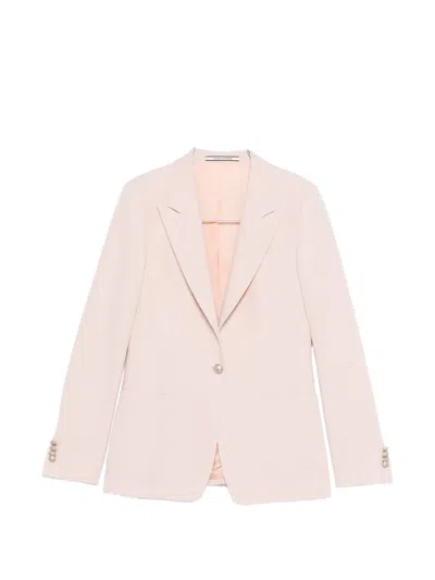 Tagliatore Parigi Single-breasted Notched-lapel Suit In Pink
