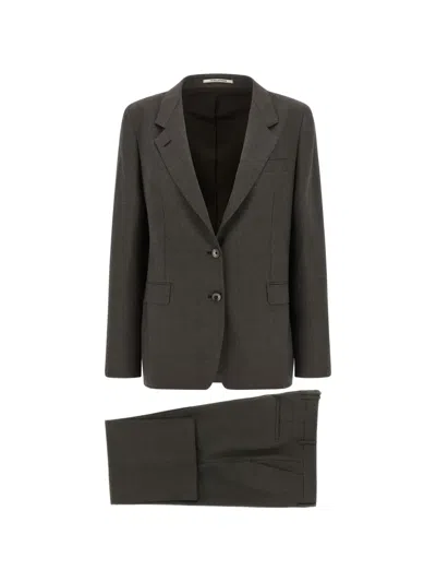 Tagliatore Parigi Single-breasted Suit In Brown
