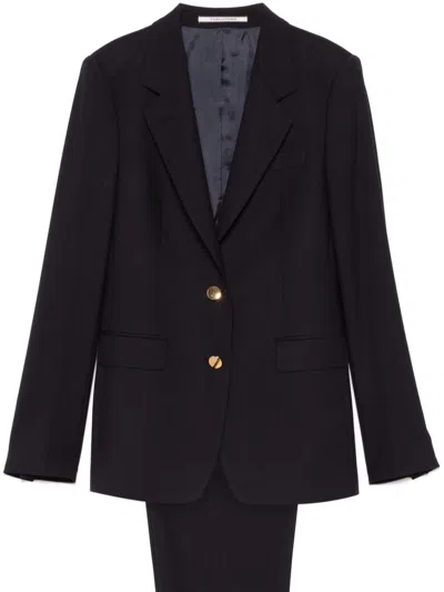 Tagliatore Wool Single-breasted Jacket In Blue