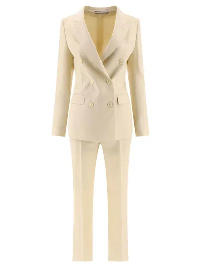 Tagliatore Two Piece Tailored Suit In Beige