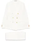 Tagliatore Cotton Single-breasted Jacket In White