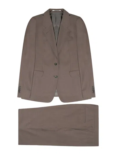 Tagliatore Parigi Tailored Single-breasted Virgin Wool Suit In Grey
