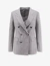 Tagliatore Parigi Virgin Wool And Cashmere Blazer In Gray