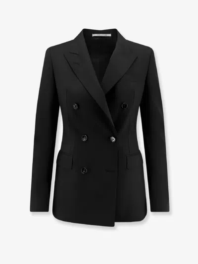 Tagliatore Parigi Virgin Wool Blend Blazer In Black