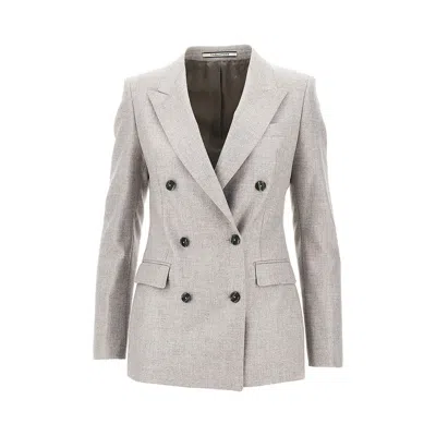 Tagliatore 'parigi' Wool And Cashmere Jacket In Grey