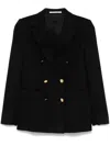 Tagliatore Double-breasted Blazer In Black