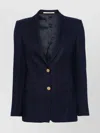 Tagliatore Bertha Viscose-blend Single-breasted Blazer In Blue