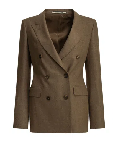 Tagliatore 'paris' Blazer In Brown