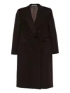 Tagliatore Paris Double-breasted Coat Clothing In Brown