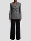 Tagliatore Paris Herringbone-pattern Double-breasted Blazer In Gray