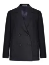 Tagliatore Paris Double-breasted Tailored Blazer In Brown