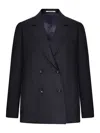 Tagliatore Paris Double-breasted Tailored Blazer In Black