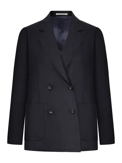 Tagliatore Paris Double-breasted Tailored Blazer In Black