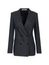 Tagliatore Paris Herringbone Double-breasted Jacket In Gray