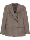 TAGLIATORE TAGLIATORE PARIS HOUNDSTOOTH DOUBLE-BREASTED JACKET CLOTHING