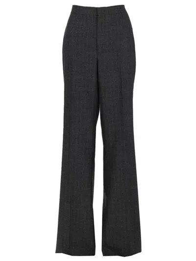 Tagliatore Elegant Wool Blend Trousers For Women In Gray