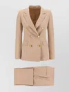Tagliatore Striped Suit With Notched Lapels And Reinforced Shoulders