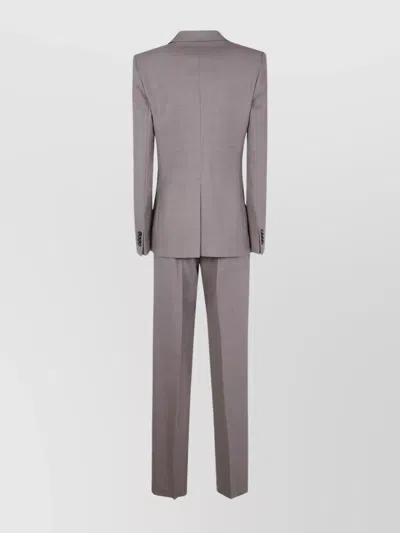 Tagliatore "parisian" Single-breasted Suit Flap Pockets In Gray