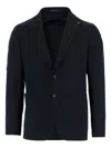 Tagliatore Men Navy Blue Single-breasted Blazer, 44 Luxury Blazers For Men Darveys In Black