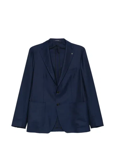 Tagliatore Patch-pocket Blazer In Blue