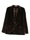 Tagliatore Patch-pocket Blazer In Brown