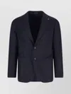 Tagliatore Patch Pocket Notch Lapel Single-breasted Blazer In Blue