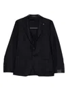 Tagliatore Patch-pocket Two-button Jacket In Black