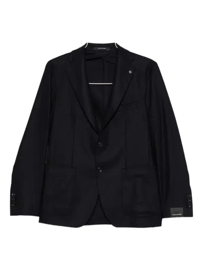 Tagliatore Patch-pocket Two-button Jacket In Black