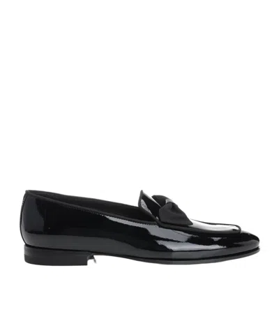 Tagliatore Patent-leather Loafers In Black