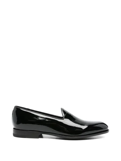 Tagliatore Patent Leather Loafers In Black