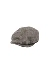Tagliatore Herringbone-pattern Logo-plaque Beret