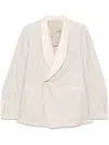 Tagliatore Patterned-jacquard Blazer In Neutrals