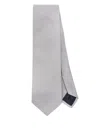 Tagliatore Patterned-jacquard Tie In Grey