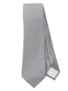 Tagliatore Patterned-jacquard Tie In Grey