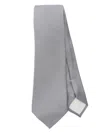 Tagliatore Patterned-jacquard Tie In Grey