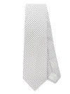 Tagliatore Patterned-jacquard Tie In White