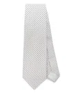 Tagliatore Patterned-jacquard Tie In White