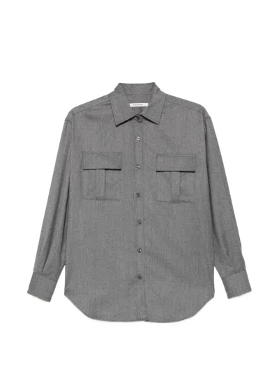 Tagliatore Pattie Ns Chest-pocket Shirt In Gray