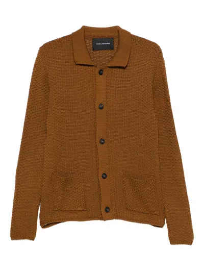 Tagliatore Paulie Button-up Cardigan In Brown