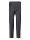 Tagliatore Pavel Pleated Tailored Trousers In Black