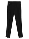 Tagliatore Pleat-detailed Trousers In Black