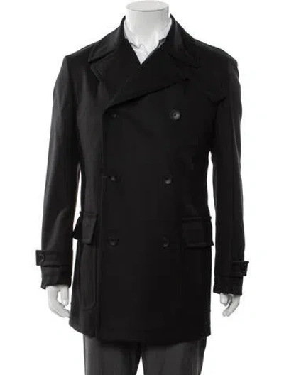 Pre-owned Tagliatore Peacoat In Black