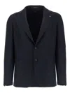 Tagliatore Stretch Blazer Single Breasted In Blue