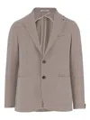 Tagliatore Beige Stretch Cotton Blazer